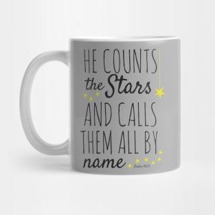 Psalm 147:4 Bible Verse Mug